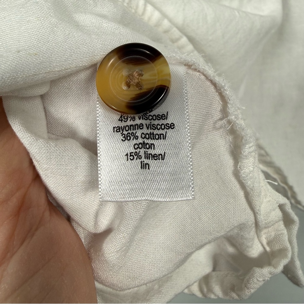 Maurices White Button Down Shirt, Size L, Great Condition - Picture 5 of 9